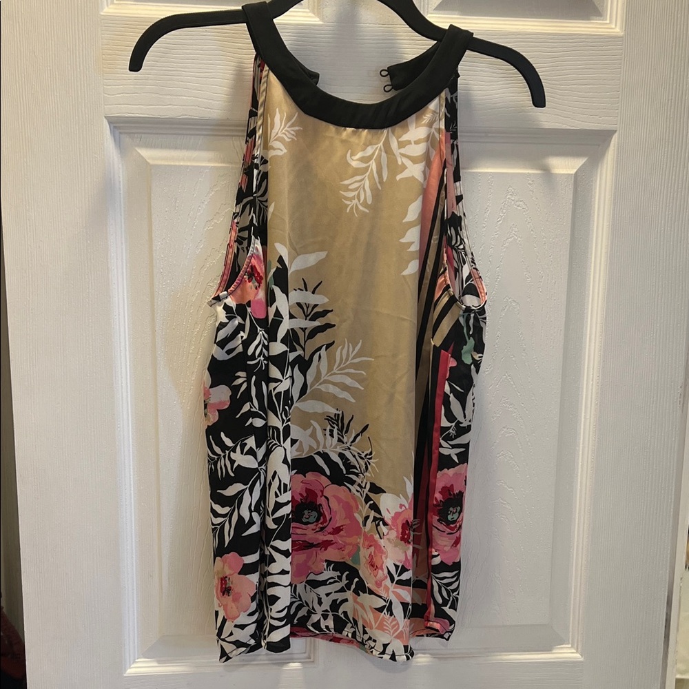 Floral Halter Camisole Tank